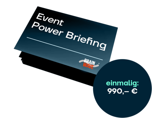 Power Briefing für Event Management as a Service by markenmut