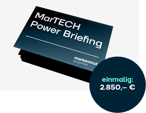 Power Briefing MarTech as a Service by markenmut